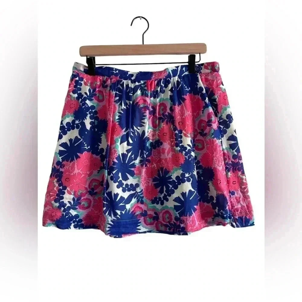 Lilly Pulitzer Minnow Skirt in Multi Secret Garden Mini | Size L